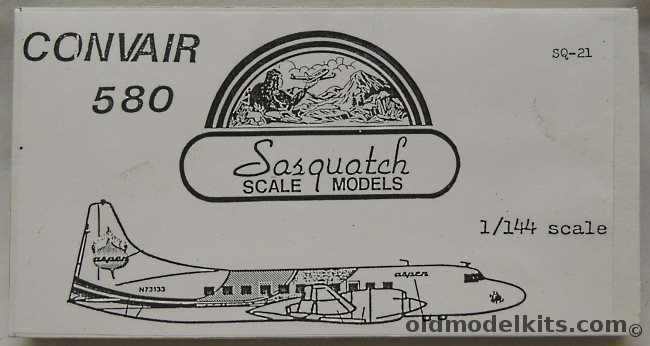 Sasquatch 1/144 Convair 580 Convairliner, SQ-21 plastic model kit